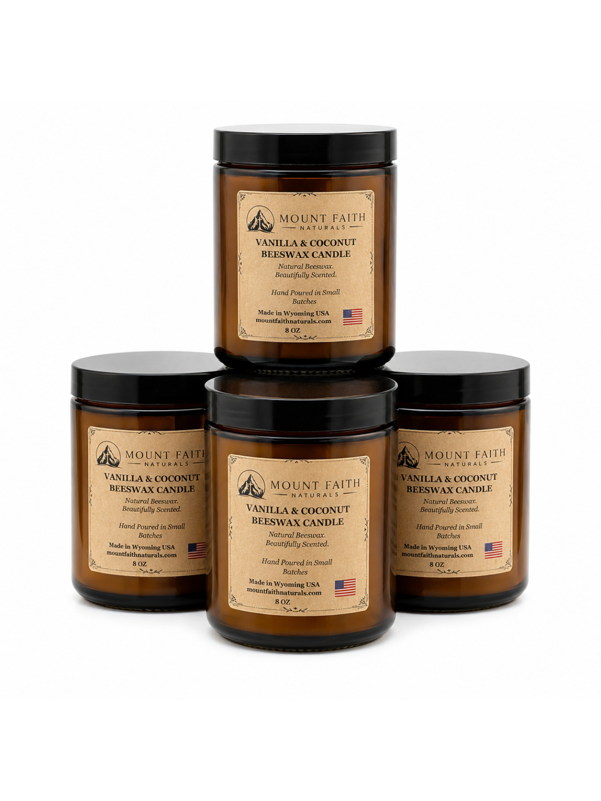 Vanilla and Coconut Beeswax Candle